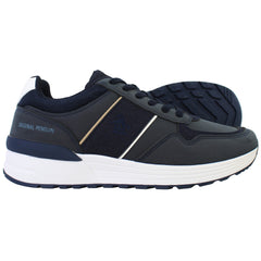 Penguin Orwell Mens Navy Trainers