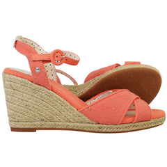 Pepe Jeans Shark Ret Womens Orange Wedges