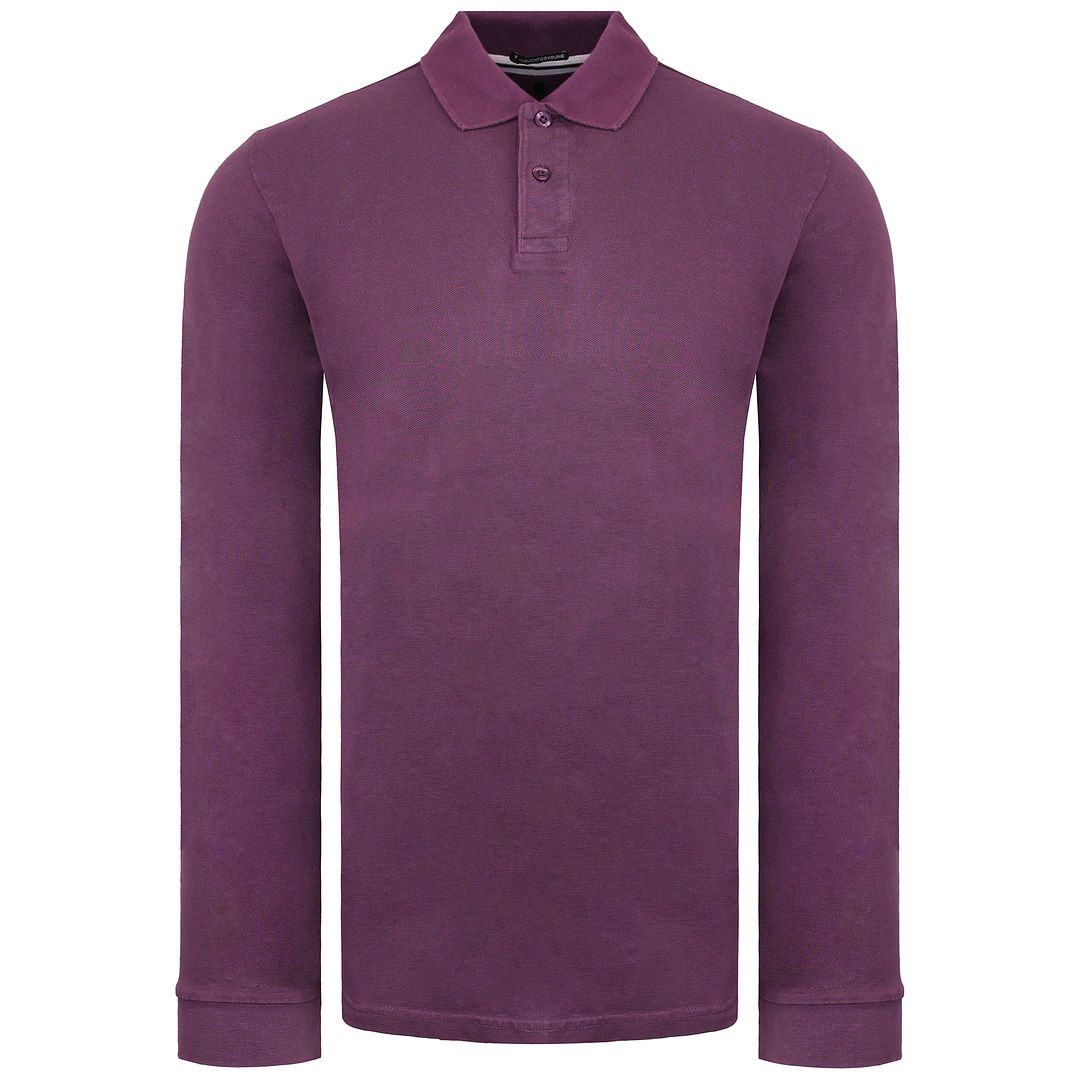 Weekend Offender Austin Mens Dark Grape Polo Shirt