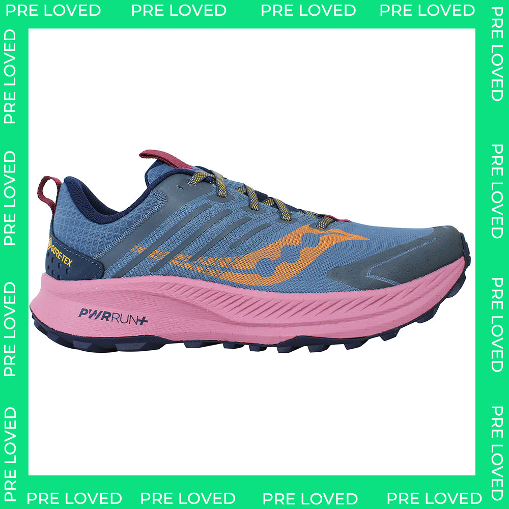 Saucony Ride Trial 2 Gore-Tex Womens Navy Running Shoes NO BOX