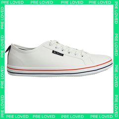 Ben Sherman Lowell Mens White Plimsolls SCUFF