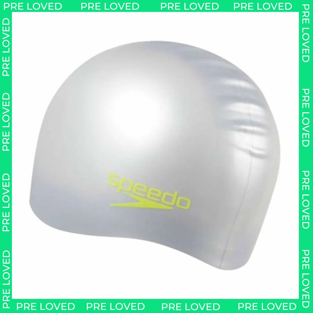 Speedo Small Graphic Kids Silver Swimming Cap - Marks