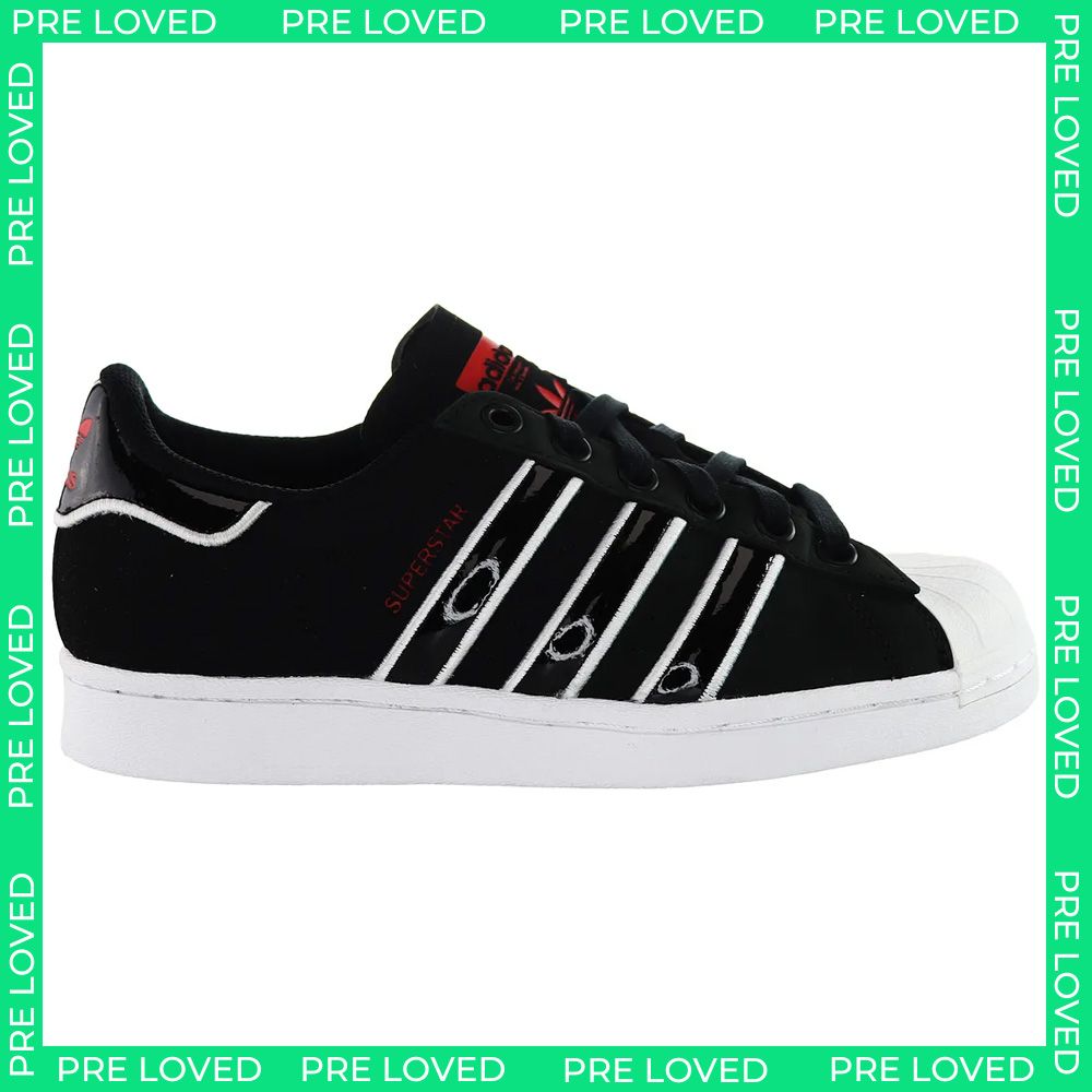 Adidas Superstar Womens Black Trainers NO BOX