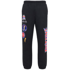 Mitchell & Ness NBA Detroit Pistons Champ City Fleece Mens Black Track Pants