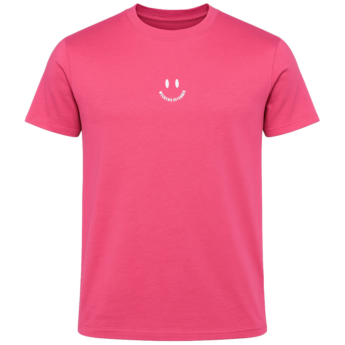 Weekend Offender Smile Mens Pink T-Shirt