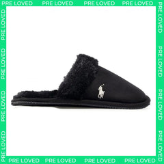 Ralph Lauren Summit Scuff II Womens Black Slippers NO BOX