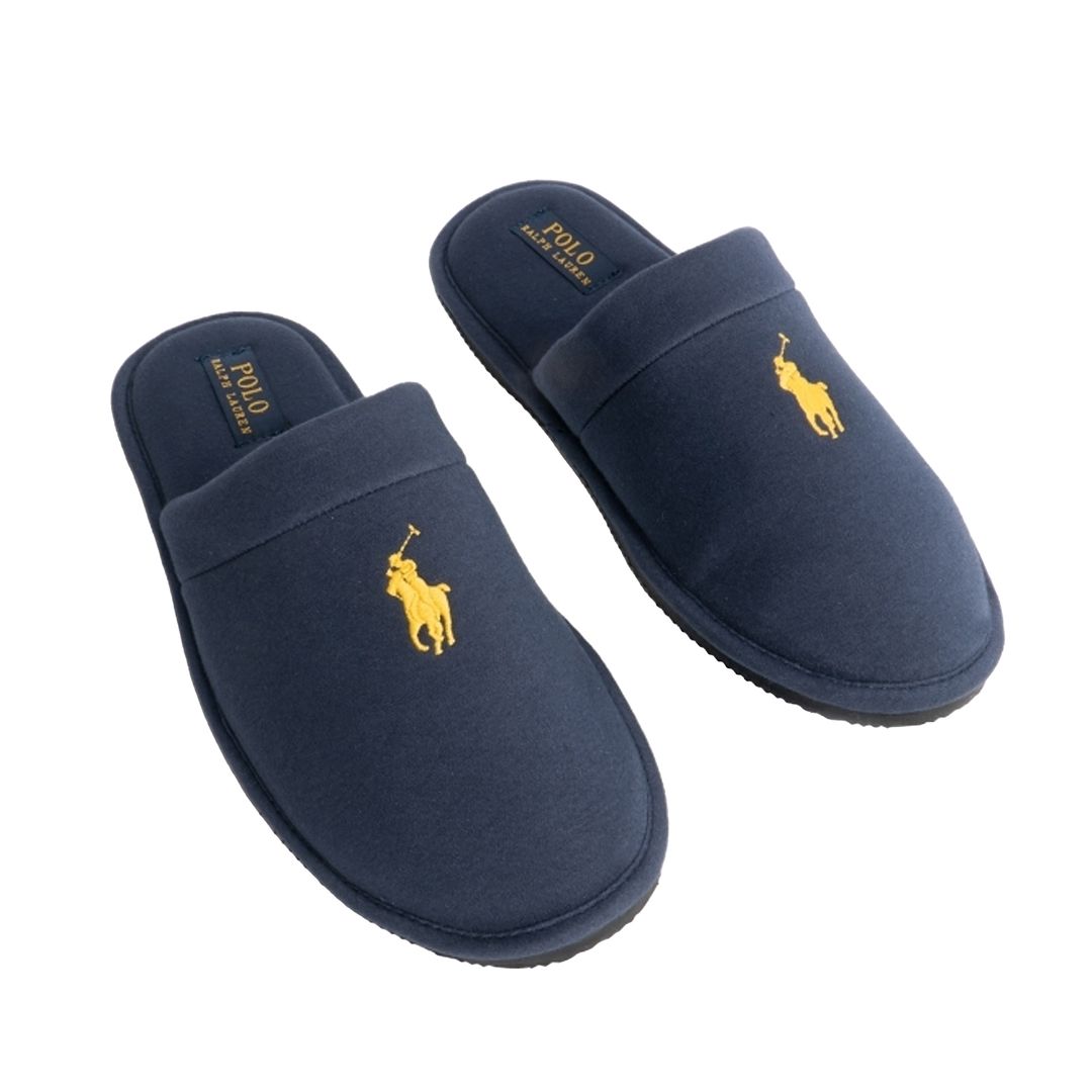 Ralph Lauren Klarence Mens Navy Slippers