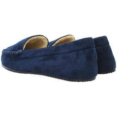 Ralph Lauren Dezi IV Mens Navy Moccasin Slippers