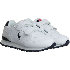 Ralph Lauren Oryion EZ Kids White Trainers