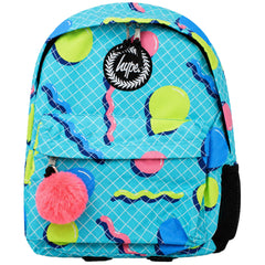 Hype Retro Shapes Blue Backpack