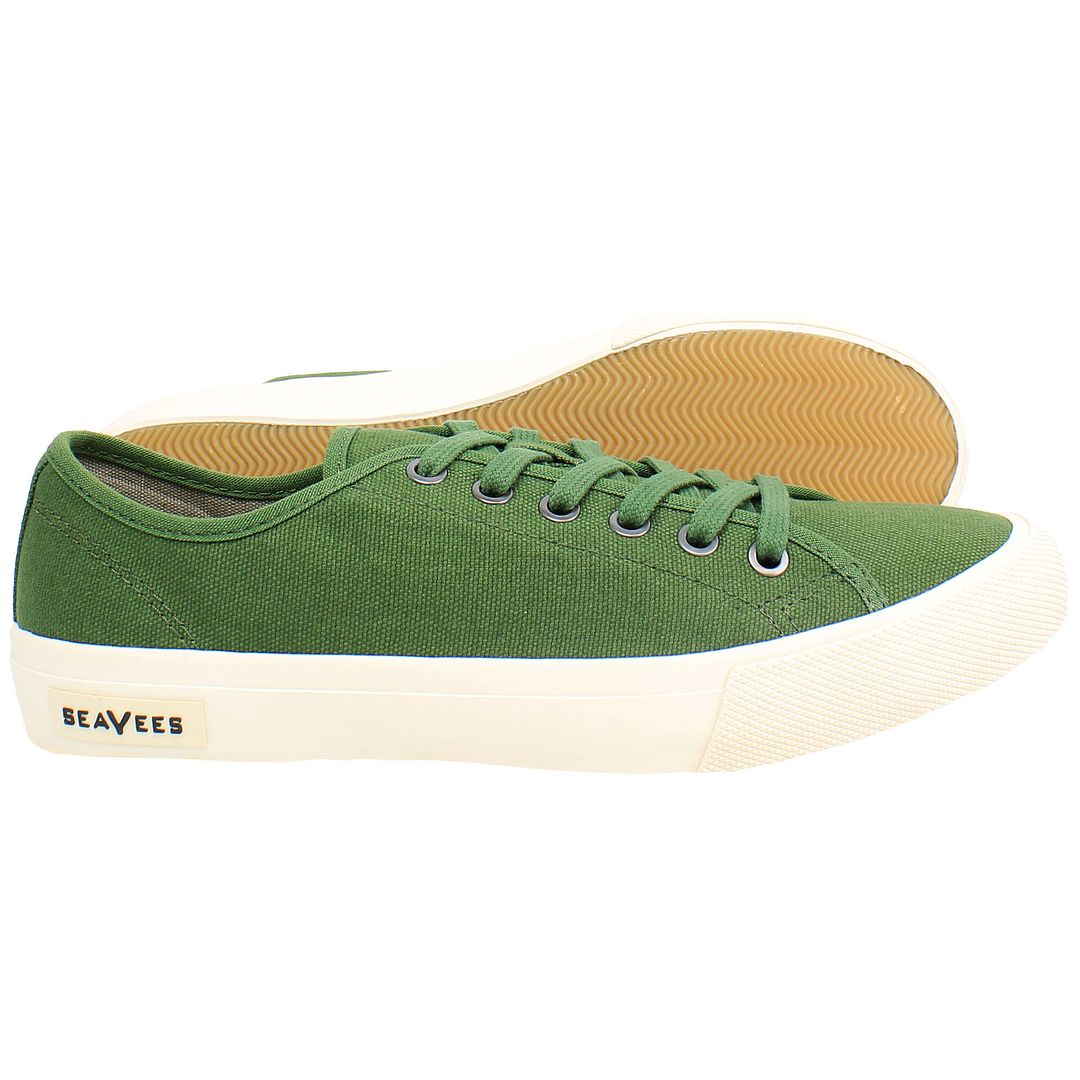 Seavees Monterey Sneaker Standard Green Mens Plimsolls