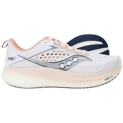 Saucony Ride 17 Womens White Running Shoes