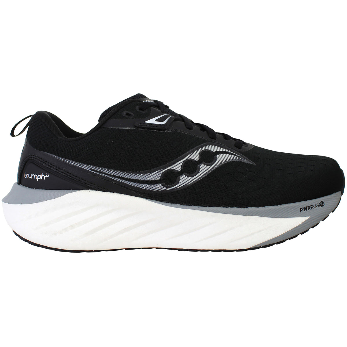 Saucony Triumph 22 Womens Black Running Shoes (Wide)