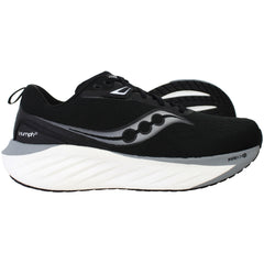 Saucony Triumph 22 Womens Black Running Shoes (Wide)