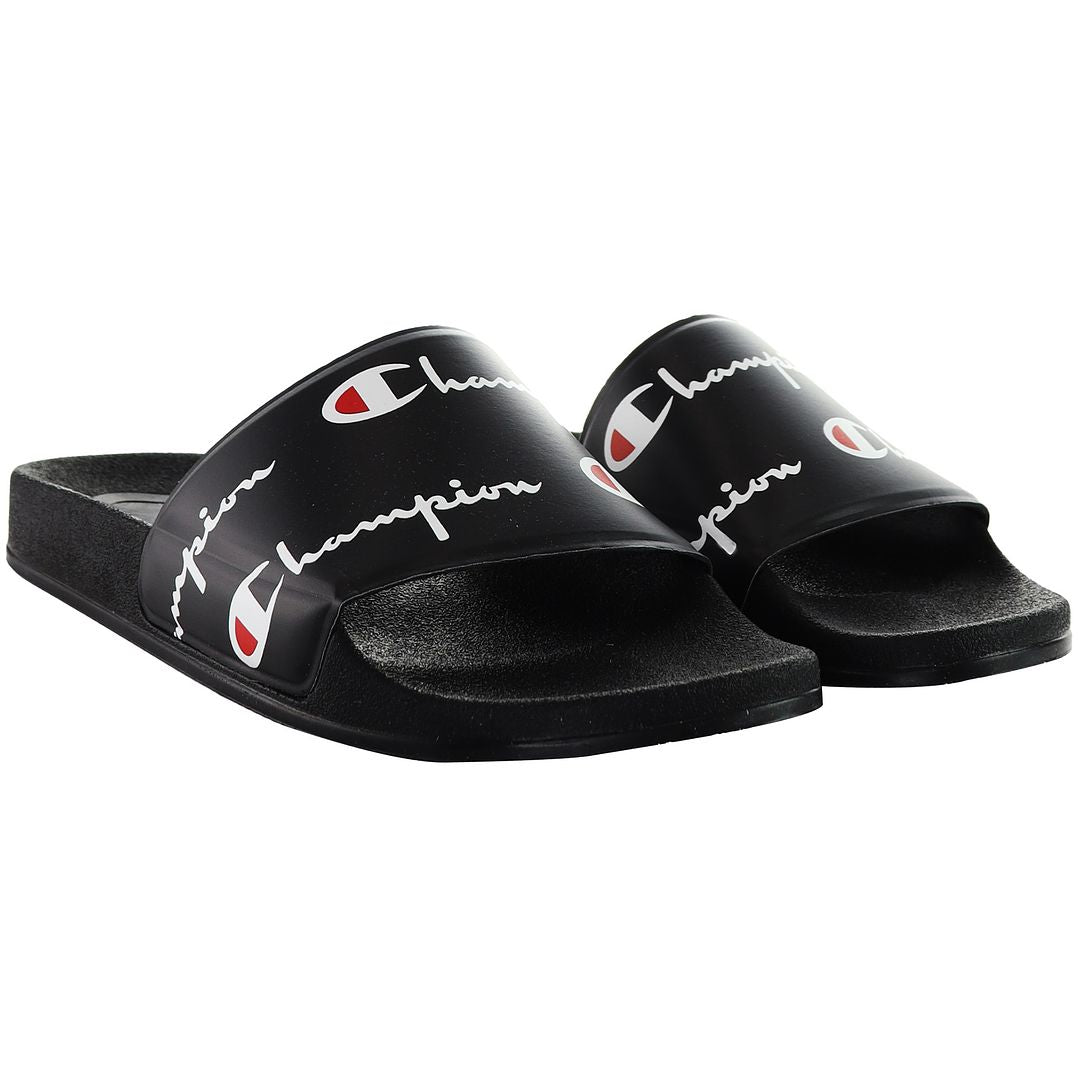 Champion Mens Black Sliders