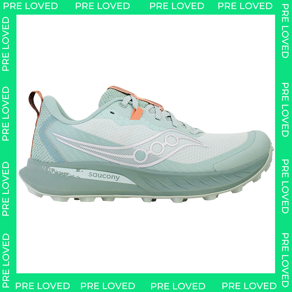 Saucony Peregrine 15 Womens Green Running Shoes NO BOX
