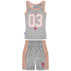 Adidas Originals Kids Grey/Peach Set