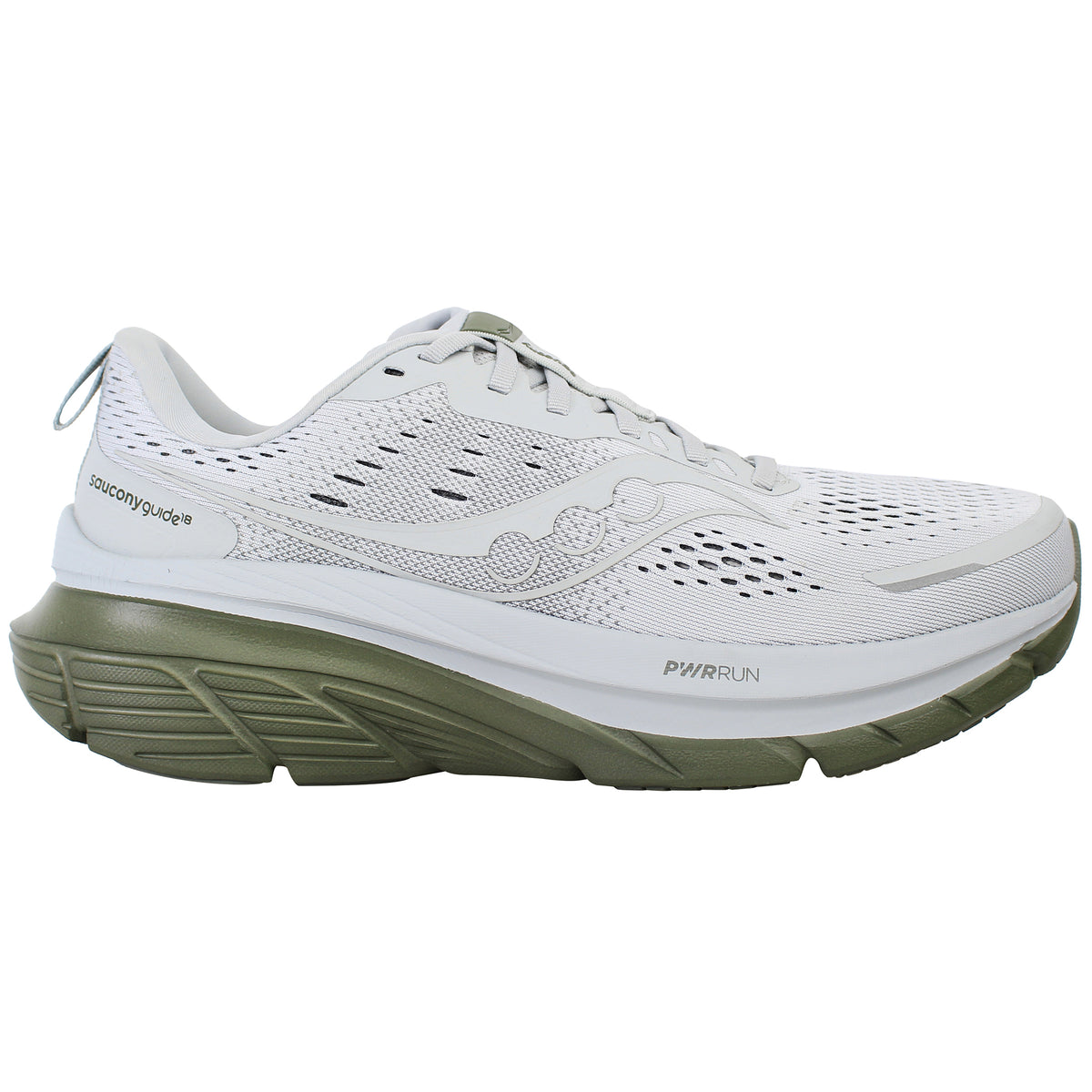 Saucony Guide 18 Mens White Running Shoes