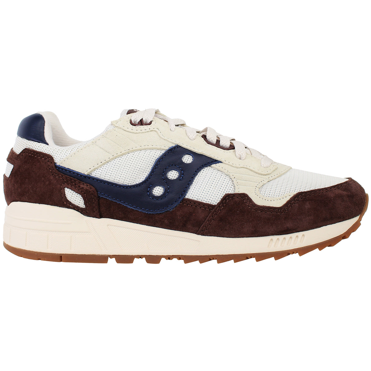Saucony Shadow 5000 Mens White/Brown Trainers