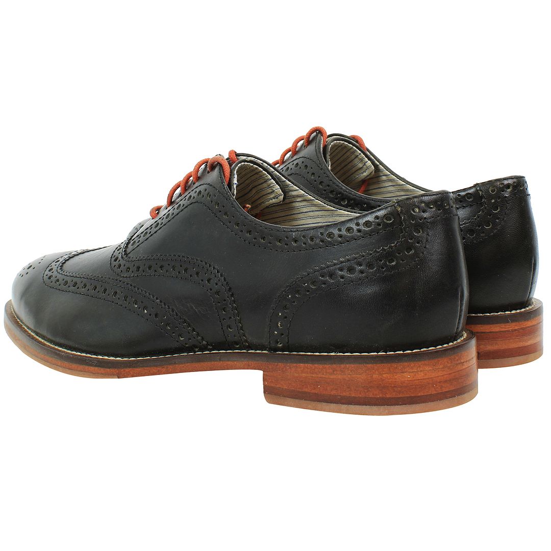 J Shoes Charlie Plus Mens Black Brogue Shoes