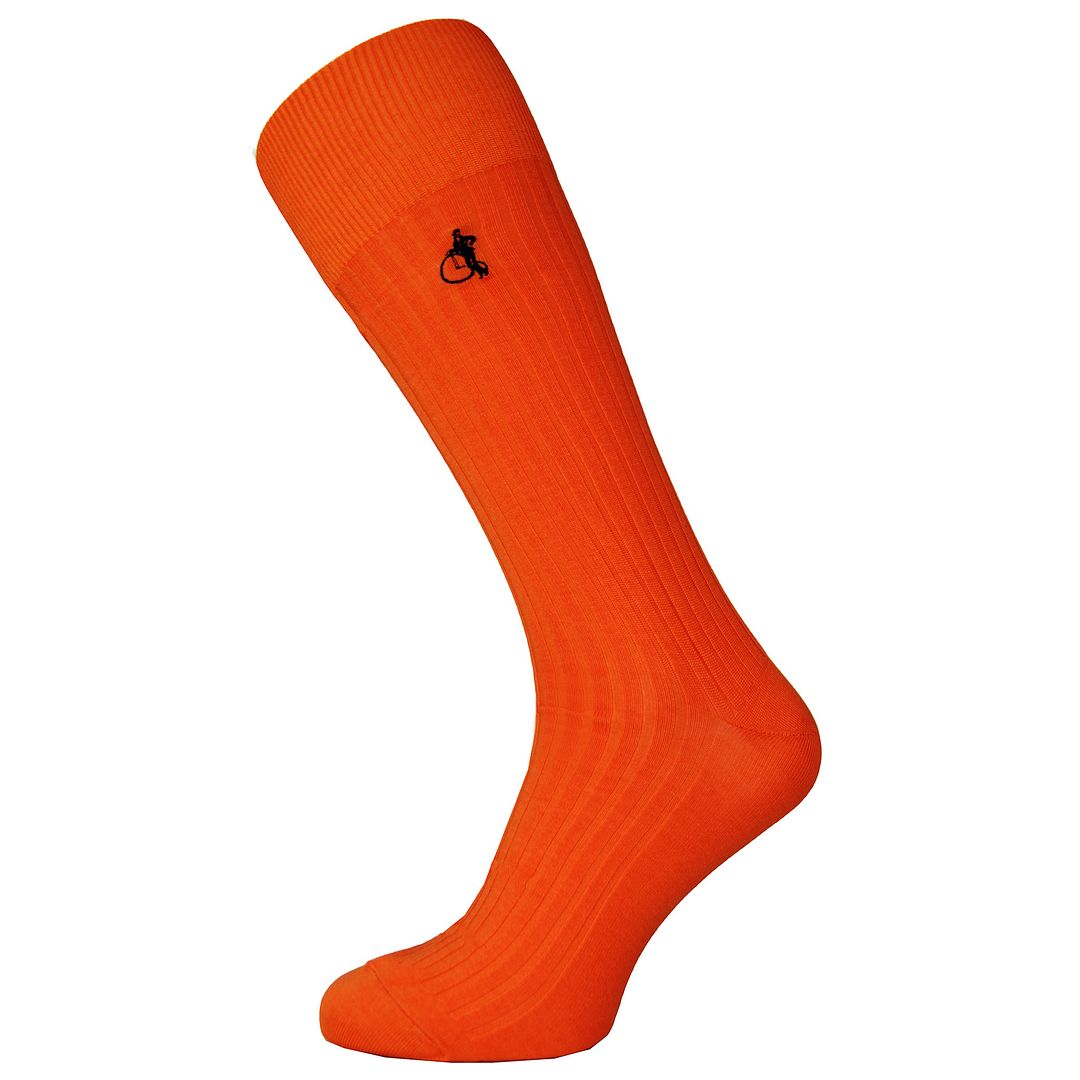 London Sock Company x Missing People Mens Orange Socks