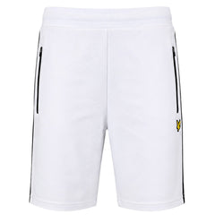Lyle & Scott Side Tape Mens White Shorts