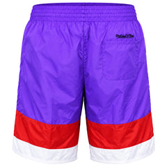 Mitchell & Ness NBA Toronto Raptors Striped Mens Purple Shorts