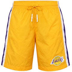 Mitchell & Ness NBA Los Angeles Lakers Packable Mens Gold Shorts