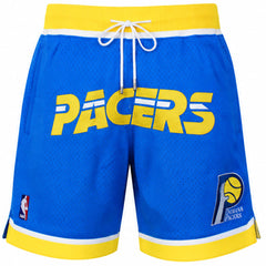 Mitchell & Ness Just Don x NBA Indiana Pacers Mens Blue Shorts