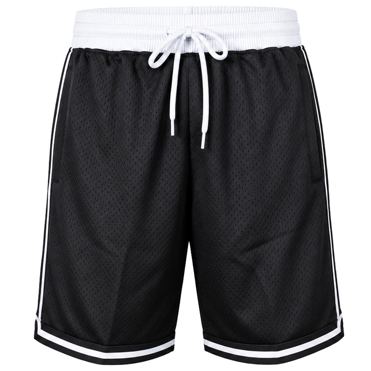 Mitchell & Ness Branded Core Mesh Mens Black Shorts