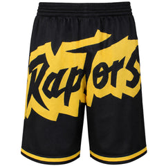 Mitchell & Ness NBA Toronto Raptors Big Face Mens Black Shorts