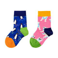 Happy Socks 2-Pack Multicolour Penguin & Polar Bear