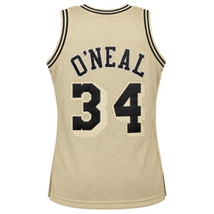Mitchell & Ness NBA Los Angeles Lakers 1996 Shaquille O'Neal Mens Khaki Jersey