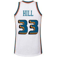 Mitchell & Ness NBA Detroit Pistons #33 Hill Mens Silver Vest