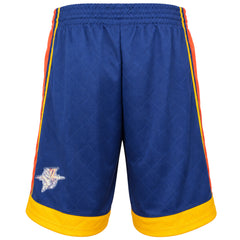 Mitchell & Ness NBA Golden State Warriors 75th Anniversary Mens Navy Shorts