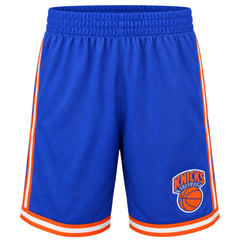 Mitchell & Ness NBA New York Knicks Warm Up Mens Blue Shorts