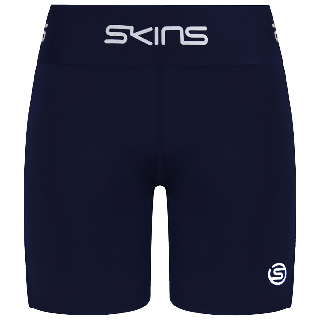 Skins Series-1 Womens Navy Half Tights Shorts