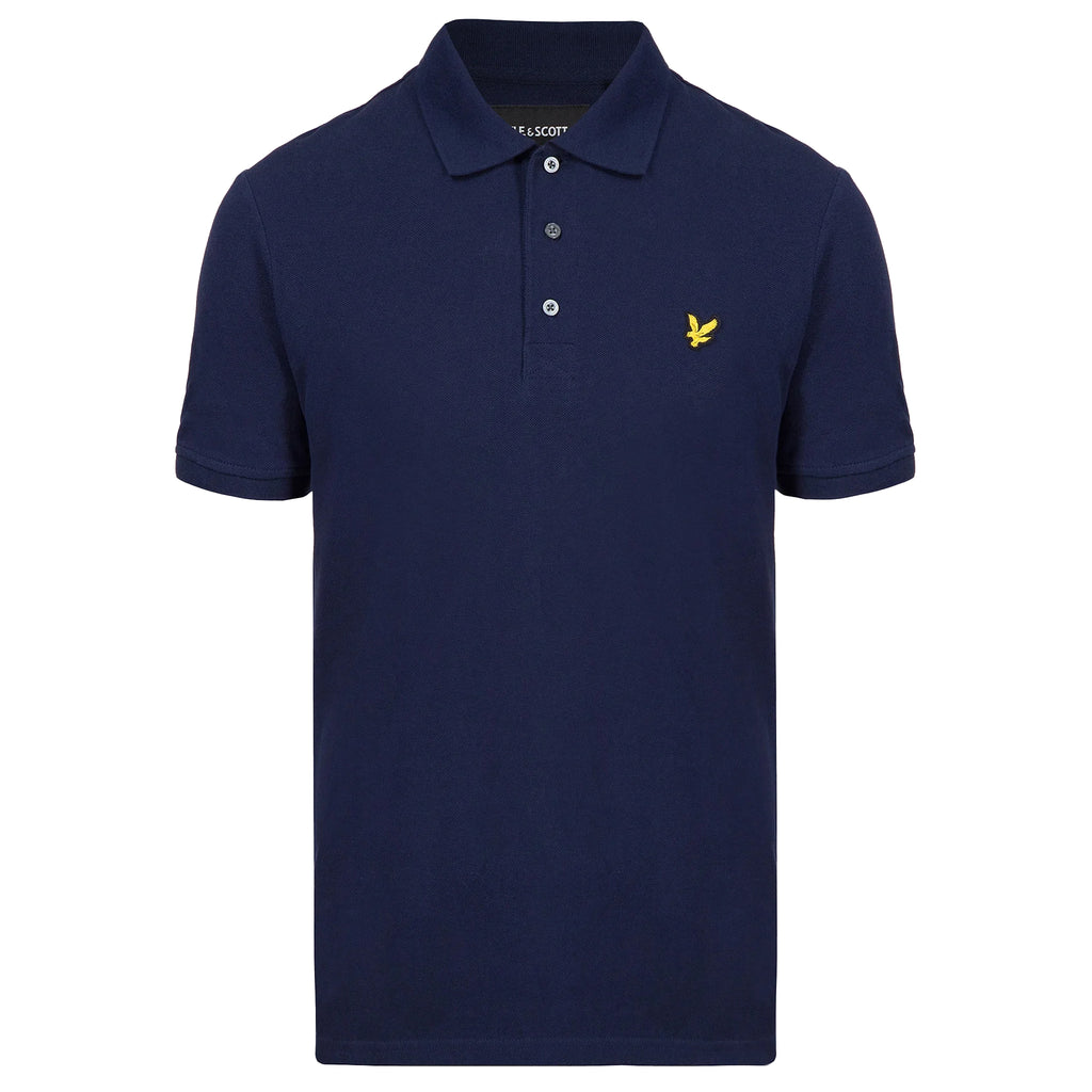 Lyle & Scott Plain Mens Navy Polo Shirt