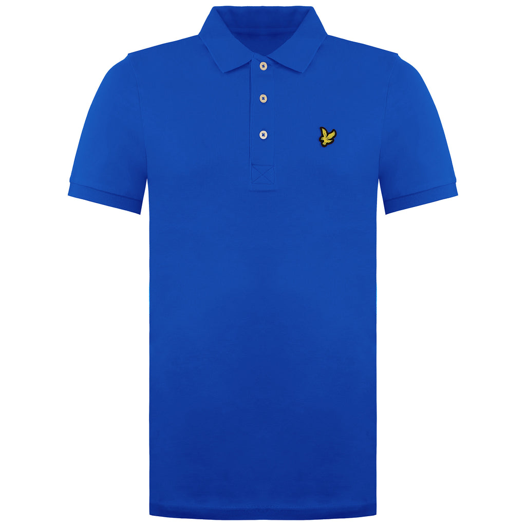 Lyle & Scott Plain Mens Blue Polo Shirt