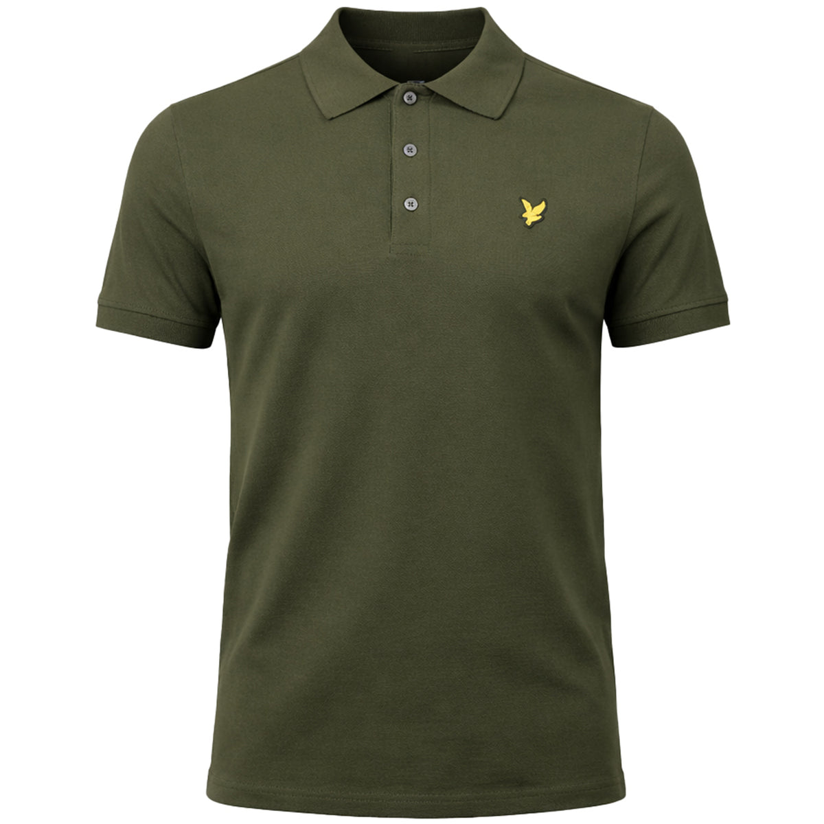 Lyle & Scott Plain Mens Olive Polo Shirt