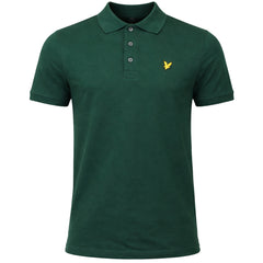 Lyle & Scott Plain Mens Dark Green Polo Shirt