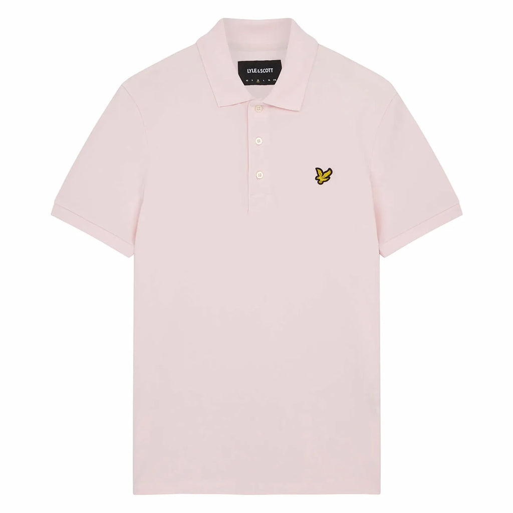 Lyle & Scott Plain Mens Light Pink Polo Shirt