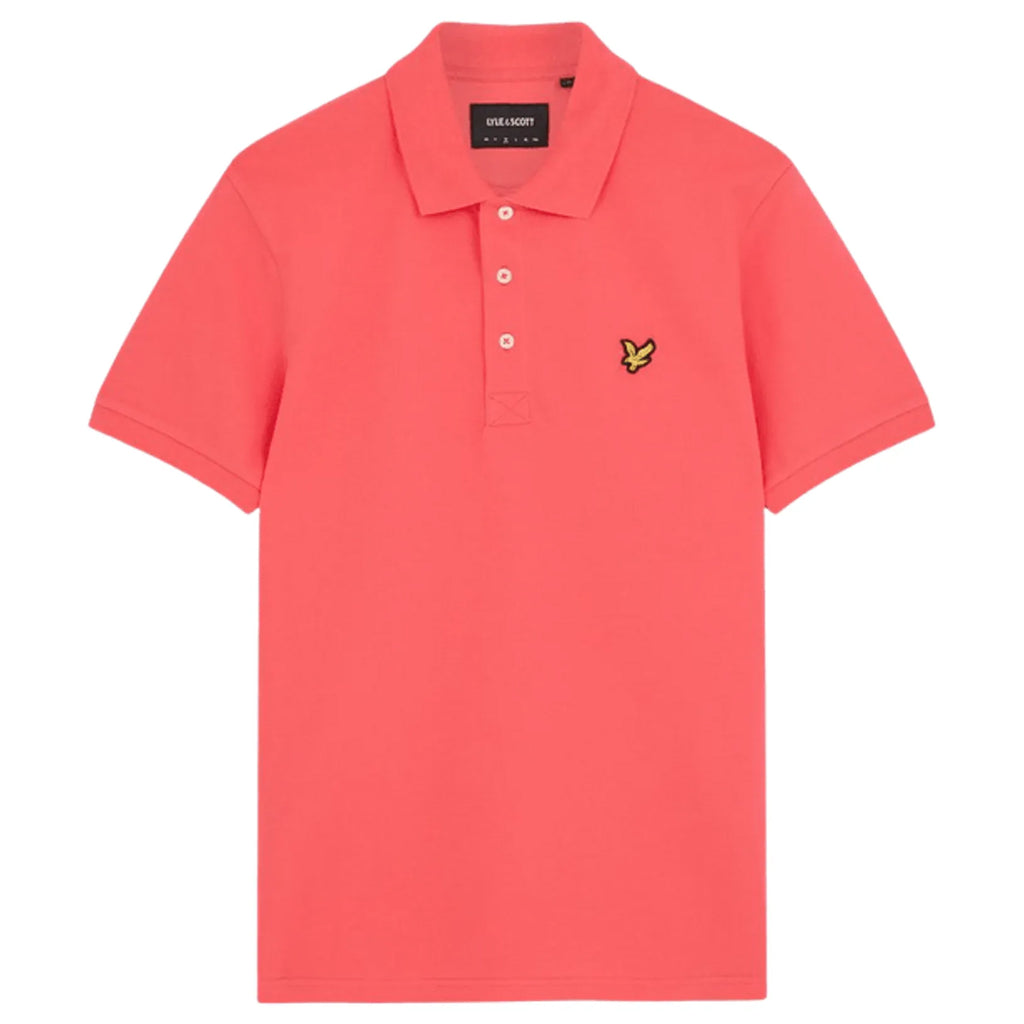 Lyle & Scott Plain Mens Pink Polo Shirt