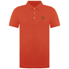 Lyle & Scott Plain Mens Orange Polo Shirt