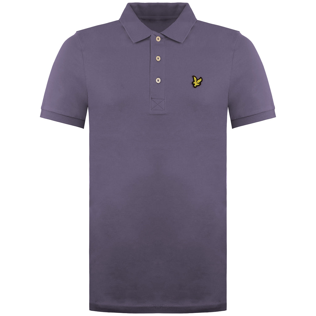 Lyle & Scott Plain Mens Purple Polo Shirt