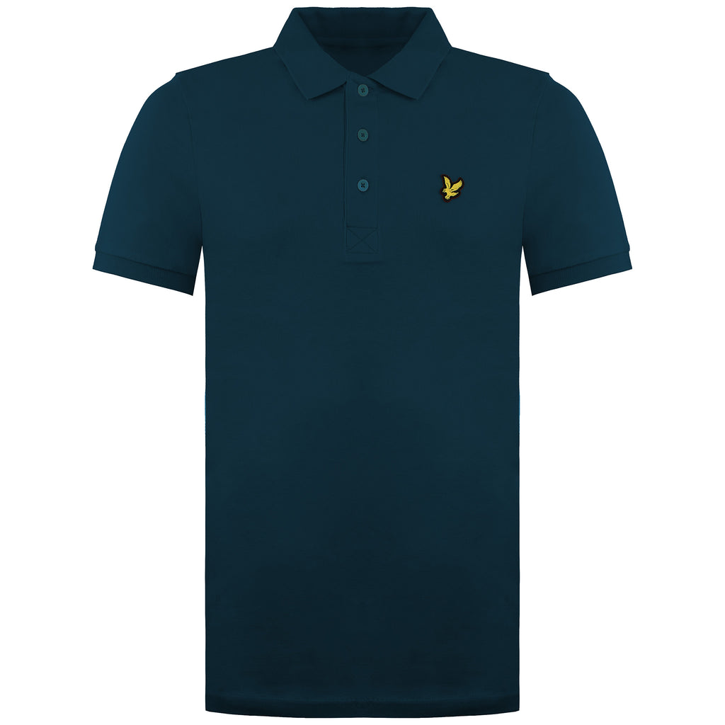 Lyle & Scott Plain Mens Dark Green Polo Shirt