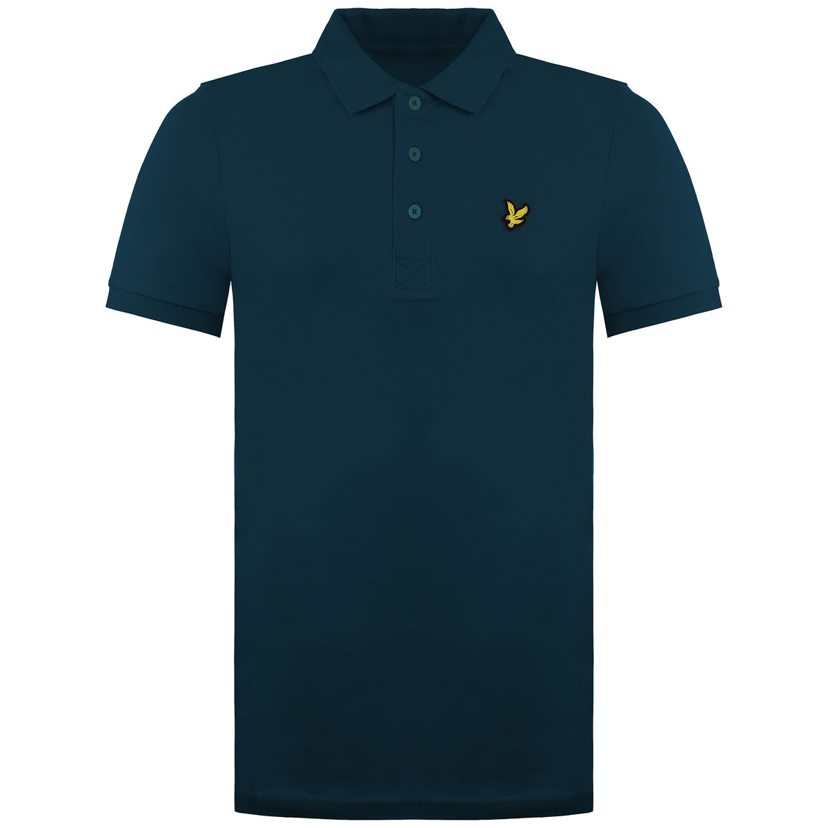 Lyle & Scott Plain Mens Dark Green Polo Shirt