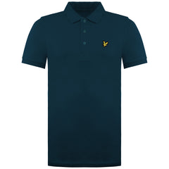 Lyle & Scott Plain Mens Dark Green Polo Shirt