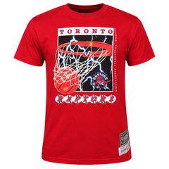 Mitchell & Ness NBA Toronto Raptors Lightning Hoop Mens Red T-Shirt
