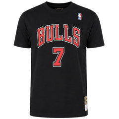Mitchell & Ness NBA Chicago Bulls HWC Mens Black T-Shirt